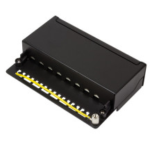 Logilink Cat.6A 8 prievadų stalo / sienos plokštė, Black