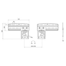 Neomounts WAH 43-85" Samsung QMC / QBC / QHC sērijas TV stiprinājums Max.60KG Black Neomounts WAH 43-85" Samsung QMC / QBC / QHC sērijas TV stiprinājums Max.60KG Black