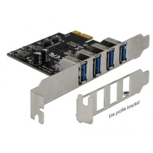 Kontrolieris Delock PCIe 2.0 x1 - 4x USB 3.0 (90304)