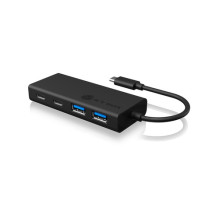 Hub 4-portu IcyBox USB 3.0 Type-C uz 2x Type C un 2x Type A ārējais USB centrmezgls Hub 4-portu IcyBox USB 3.0 Type-C uz 2x Type C un 2x Type A ārējais USB centrmezgls