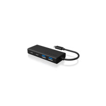 Hub 4-portu IcyBox USB 3.0 Type-C uz 2x Type C un 2x Type A ārējais USB centrmezgls Hub 4-portu IcyBox USB 3.0 Type-C uz 2x Type C un 2x Type A ārējais USB centrmezgls