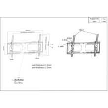 MANHATTAN TV wall mount 37"-80" up to 80kg MANHATTAN TV wall mount 37"-80" up to 80kg
