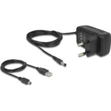 DELOCK USB-HUB 4-Port USB, Black, with external power supply