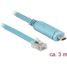 USB kabelis Delock USB-C - RJ-45 3 m Blue (63914)