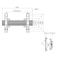 Equip wall mount 650355 32'' - 65''