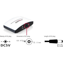 Delock USB 3.0 external hub with 4 ports and power supply Delock USB 3.0 external hub with 4 ports and power supply
