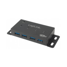 HUB 4xUSB3.0 aktīvs metāla...