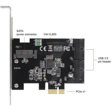 Kontrolieris Delock PCIe x1 - 2x USB 3.0 (90387) Kontrolieris Delock PCIe x1 - 2x USB 3.0 (90387)