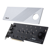 Asus vaizdo plokštė „Hyper M.2x16“ 4-os kartos (PCIe 4.0 / 3.0) Asus vaizdo plokštė „Hyper M.2x16“ 4-os kartos (PCIe 4.0 / 3.0)
