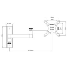 Techly wall mount LCD (301498) 30" Black