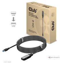Club3D USB 3.2 A prailginimo kabelis 5m Aktyvus 5 Gbps standartinis lizdas, mažmeninė prekyba Club3D USB 3.2 A prailginimo kabelis 5m Aktyvus 5 Gbps standartinis lizdas, mažmeninė prekyba