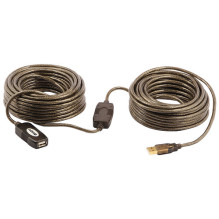 LINDY USB 2.0 aktīvā pagarinājuma kabelis tips A / A vīrietis / sieviete 20m LINDY USB 2.0 aktīvā pagarinājuma kabelis tips A / A vīrietis / sieviete 20m