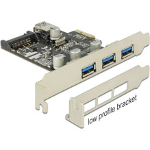 DELOCK PCI Express kortelė 3x USB3.0 išorinė + 1x USB3.0 vidinė + žemo profilio DELOCK PCI Express kortelė 3x USB3.0 išorinė + 1x USB3.0 vidinė + žemo profilio