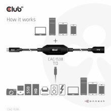 Club3D Laidas USB 3.2 C tipo USB A tipo 5Gbps St / Bu 10m mažmeninėje prekyboje Club3D Laidas USB 3.2 C tipo USB A tipo 5Gbps St / Bu 10m mažmeninėje prekyboje