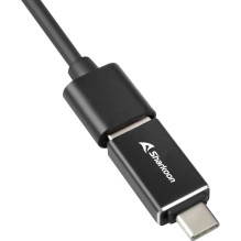 Sharkoon USB centrmezgls 3xUSB3.2 1xRJ45 45cm alumīnijs Black Sharkoon USB centrmezgls 3xUSB3.2 1xRJ45 45cm alumīnijs Black