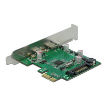 Delock PCIe x1 Card (2x USB Type-CUSB3.2 Gen1) including Low-Profile Slotblech Delock PCIe x1 Card (2x USB Type-CUSB3.2 Gen1) including Low-Profile Slotblech