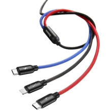 Baseus Cable Three Primary Colors Light / Type-C / Micro Nylon Braid 3.5A 1.2m Black (CAMLT-BSY01) Baseus Cable Three Primary Colors Light / Type-C / Micro Nylon Braid 3.5A 1.2m Black (CAMLT-BSY01)