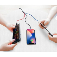 Baseus Cable Three Primary Colors Light / Type-C / Micro Nylon Braid 3.5A 1.2m Black (CAMLT-BSY01) Baseus Cable Three Primary Colors Light / Type-C / Micro Nylon Braid 3.5A 1.2m Black (CAMLT-BSY01)