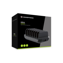 CONCEPTRONIC lādētājs 7 porti 7xUSB-C 160WPD3.0 Black CONCEPTRONIC lādētājs 7 porti 7xUSB-C 160WPD3.0 Black