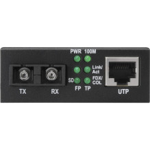 DIGITUS ātrā Ethernet tīkla pārveidotājs RJ45 / SC vienmoda DIGITUS ātrā Ethernet tīkla pārveidotājs RJ45 / SC vienmoda