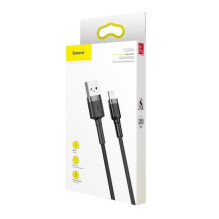 Baseus Lightning Cafule Cable 2.4A 0.5m Gray + Black (CALKLF-AG1) Baseus Lightning Cafule Cable 2.4A 0.5m Gray + Black (CALKLF-AG1)