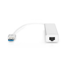 DIGITUS USB centrmezgls 3-Port 3.0- 3xA3.0 1xLAN integrēts kabelis DIGITUS USB centrmezgls 3-Port 3.0- 3xA3.0 1xLAN integrēts kabelis