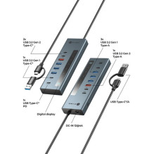 USB šakotuvas Icy Box ICY BOX IB-HUB1743-CPD 9-in-1 su PD ir USB-C / USB-A USB šakotuvas Icy Box ICY BOX IB-HUB1743-CPD 9-in-1 su PD ir USB-C / USB-A