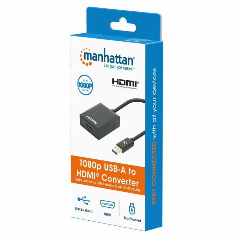 MANHATTAN USB-A USB 3.1 Gen 1 į HDMI adapteris 1080p@60Hz