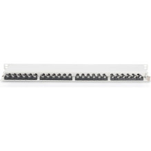 Digitus Digitus augstas blīvuma 19'' 24x RJ45 krosējuma panelis, LSA līmenis, kat.6A, ekrāns, 0.5U, pelēks, kabeļu vadot Digitus Digitus augstas blīvuma 19'' 24x RJ45 krosējuma panelis, LSA līmenis, kat.6A, ekrāns, 0.5U, pelēks, kabeļu vadot