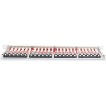 Digitus Digitus augstas blīvuma 19'' 24x RJ45 krosējuma panelis, LSA līmenis, kat.6A, ekrāns, 0.5U, pelēks, kabeļu vadot Digitus Digitus augstas blīvuma 19'' 24x RJ45 krosējuma panelis, LSA līmenis, kat.6A, ekrāns, 0.5U, pelēks, kabeļu vadot