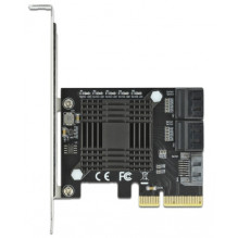 Kontrolieris Delock PCIe 3.0 x4 - 5x SATA III (90498) Kontrolieris Delock PCIe 3.0 x4 - 5x SATA III (90498)