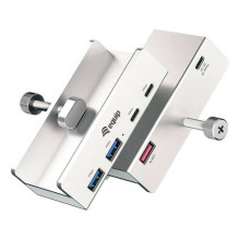 Equip 4-portu USB-A3.2 sadalītājs- 2xUSB-C / 2xUSB-A 5Gbps