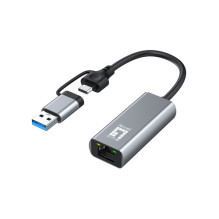 LevelOne Gigabit adapteris USB-C / -A3.0- RJ45 2.5Gbps
