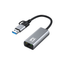 LevelOne Gigabit adapter USB-C / -A3.0- RJ45 2.5Gbps LevelOne Gigabit adapter USB-C / -A3.0- RJ45 2.5Gbps