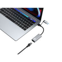 LevelOne Gigabit adapter USB-C / -A3.0- RJ45 2.5Gbps LevelOne Gigabit adapter USB-C / -A3.0- RJ45 2.5Gbps
