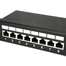 Equip 19" savienojumu panelis 24xRJ45 Cat5e FTP 1U 100MHz RAL9005 Equip 19" savienojumu panelis 24xRJ45 Cat5e FTP 1U 100MHz RAL9005