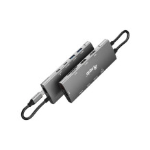 Equip Dock 9-1 USB-C- HDMI, GbE, 2x USB-A3.2, USB-C3.2, + 0.25m dokstacija Equip Dock 9-1 USB-C- HDMI, GbE, 2x USB-A3.2, USB-C3.2, + 0.25m dokstacija