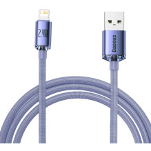 Baseus Lightning Crystal Shine Cable Series Fast Charging Data Cable 2.4A 2m Purple (CAJY000105) Baseus Lightning Crystal Shine Cable Series Fast Charging Data Cable 2.4A 2m Purple (CAJY000105)