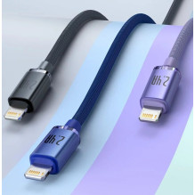 Baseus Lightning Crystal Shine Cable Series Fast Charging Data Cable 2.4A 2m Purple (CAJY000105) Baseus Lightning Crystal Shine Cable Series Fast Charging Data Cable 2.4A 2m Purple (CAJY000105)