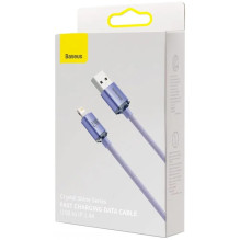 Baseus Lightning Crystal Shine Cable Series Fast Charging Data Cable 2.4A 2m Purple (CAJY000105) Baseus Lightning Crystal Shine Cable Series Fast Charging Data Cable 2.4A 2m Purple (CAJY000105)