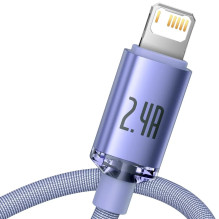 Baseus Lightning Crystal Shine Cable Series Fast Charging Data Cable 2.4A 2m Purple (CAJY000105) Baseus Lightning Crystal Shine Cable Series Fast Charging Data Cable 2.4A 2m Purple (CAJY000105)