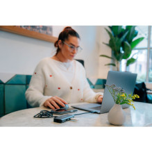 USB-C Verbatim Essentials daugiaprievadis šakotuvas su 6 prievadais ir RJ45