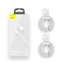 Baseus Lightning Simple Wisdom cable (2pcs / set) 2.4A 1.5m White (TZCALZJ-02) Baseus Lightning Simple Wisdom cable (2pcs / set) 2.4A 1.5m White (TZCALZJ-02)