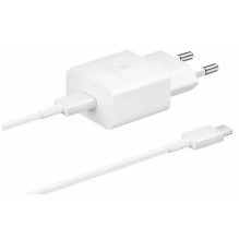 Samsung ceļojumu lādētājs 15W EP-T1510X ar Type-C uz Type-C kabeli (1m) White EU (EP-T1510XWEGEU) Samsung ceļojumu lādētājs 15W EP-T1510X ar Type-C uz Type-C kabeli (1m) White EU (EP-T1510XWEGEU)