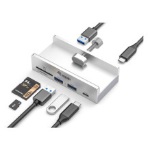 Equip 5 portu USB-A3.2 centrmezgls ar 2x USB-A / SD / TF / USB-C 5Gbps Equip 5 portu USB-A3.2 centrmezgls ar 2x USB-A / SD / TF / USB-C 5Gbps