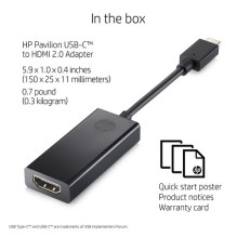 HP Adapteris USB-C - HDMI 2.0