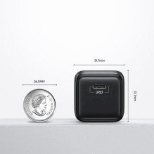 Joyroom Mini ceļojumu lādētājs Type-C, PPS, PD 25W, Black EU (L-P251)