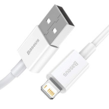 Baseus Lightning Superior Series cable, Fast Charging, Data 2.4A, 2m White (CALYS-C02) Baseus Lightning Superior Series cable, Fast Charging, Data 2.4A, 2m White (CALYS-C02)