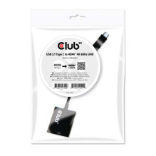 Club3D Adapteris USB 3.1 Tips C HDMI 2.0 UHD HDR aktīvs St / Bu Polybeutel