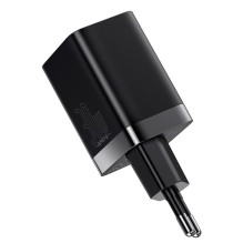 Baseus kelioninis įkroviklis Super Si Pro mini greitasis įkroviklis, C+U, PD 3.0, QC 3.0 30W EU Black (CCSUPP-E01) Baseus kelioninis įkroviklis Super Si Pro mini greitasis įkroviklis, C+U, PD 3.0, QC 3.0 30W EU Black (CCSUPP-E01)